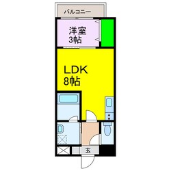 メゾンドール平和通の物件間取画像